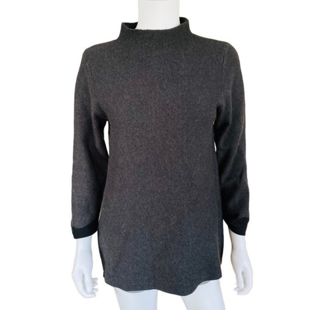 NANETTE LEPORE Wool Mock Neck Sweater